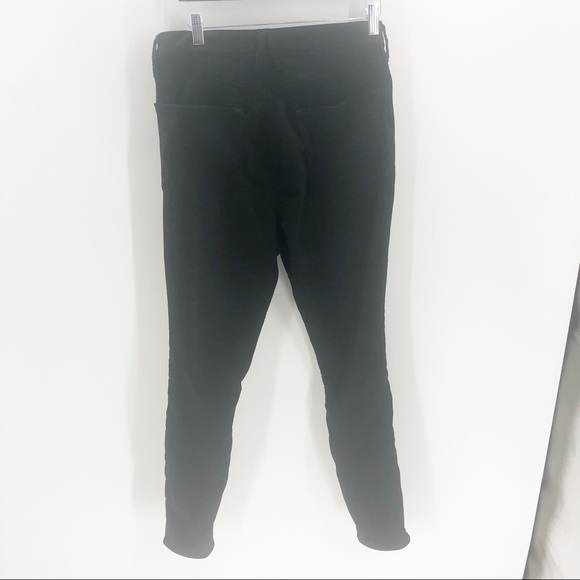 Good American Good Legs Crop Black Velvet Jeans 15 - Picture 5 of 6